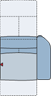 Piktogramm Tonga 1-Sitzer groß mit Funktion, 1 Armlehne R