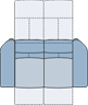 Piktogramm Tonga 2-Sitzer mit Funktion, 2 Armlehnen