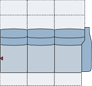 Piktogramm Fox 3-Sitzer mit Funktion, 1 Armlehne R